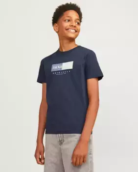 Футболка для мальчика с коротким рукавом Jack & Jones, темно-синий