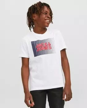 Футболка для мальчика с коротким рукавом Jack & Jones, белый
