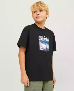 Футболка для мальчика с коротким рукавом Jack & Jones, черный