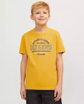 Футболка для мальчика с коротким рукавом Jack & Jones, желтый