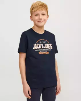 Футболка для мальчика с коротким рукавом Jack & Jones, темно-синий