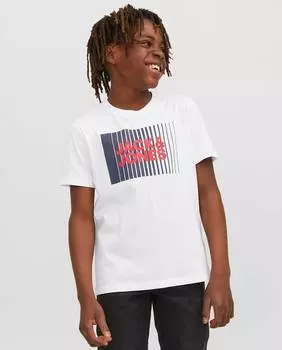 Футболка для мальчика с коротким рукавом Jack & Jones, белый