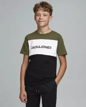 Футболка для мальчика с коротким рукавом Jack & Jones, зеленый