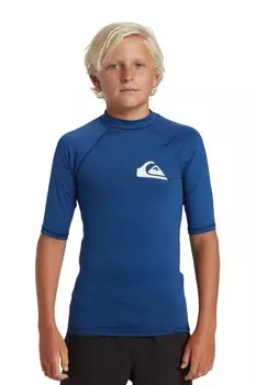 Футболка для мальчика с короткими рукавами и защитой UPF50 Quiksilver, синий