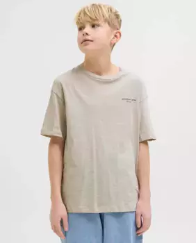 Футболка для мальчика с короткими рукавами свободного кроя Jack & Jones, бежевый