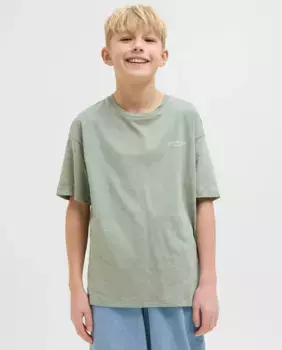 Футболка для мальчика с короткими рукавами свободного кроя Jack & Jones, зеленый