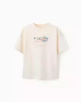 Футболка для мальчика с короткими рукавами и принтом спереди Zippy, бежевый