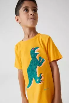 Футболка для мальчика с короткими рукавами "Дино" Paul Smith, желтый