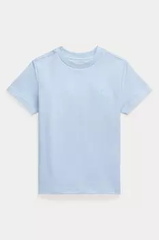 Футболка для мальчика с круглым вырезом из хлопкового трикотажа Polo Ralph Lauren, синий