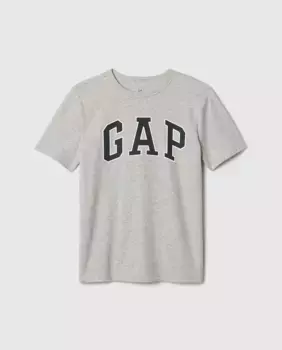 Футболка для мальчика с круглым вырезом и коротким рукавом Gap, серый