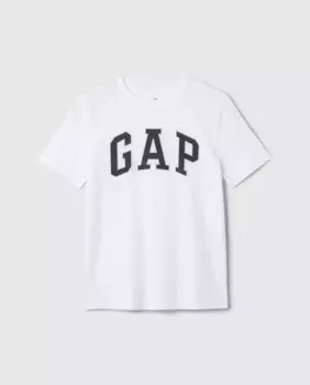 Футболка для мальчика с круглым вырезом и коротким рукавом Gap, белый