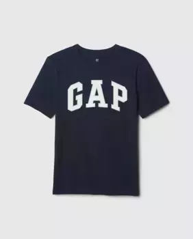 Футболка для мальчика с круглым вырезом и коротким рукавом Gap, тёмно-синий