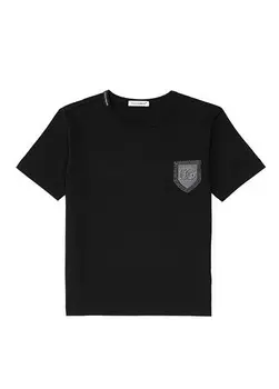 Футболка для мальчика с логотипом Dolce&Gabbana, черный