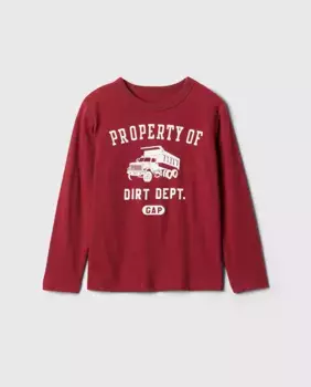 Футболка для мальчика с логотипом Gap, красный