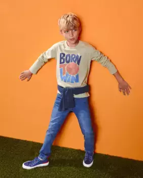 Футболка для мальчика с принтом и длинными рукавами Kids El Corte Ingls, цвет 510 Verde Claro