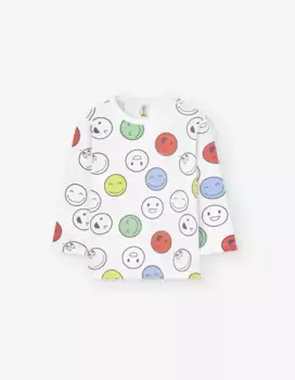 Футболка для мальчика с принтом из 100% хлопка Losan, белый