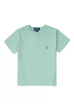 Футболка для мальчика с воротником-поло Polo Ralph Lauren, зеленый