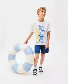 Футболка для мальчика со стежком Kids El Corte Ingls, белый