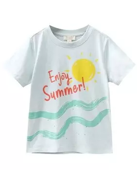 Футболка для мальчика светло-цвета с рисунком спереди Dadati, светло-зеленый