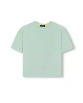 Футболка для мальчика свободного покроя с короткими рукавами elPulpo, бирюзовый