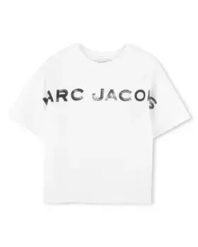 Футболка для мальчика в белом хлопковом цвете Marc Jacobs, белый