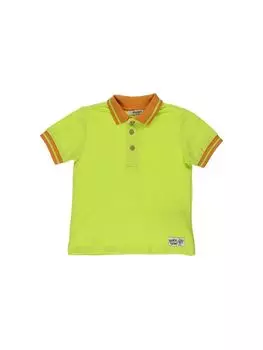 Футболка для мальчика в полоску с короткими рукавами и воротником поло Pano Pano