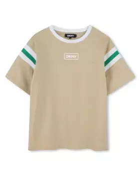 Футболка для мальчика в разноцветном хлопковом цвете DKNY, многоцветный