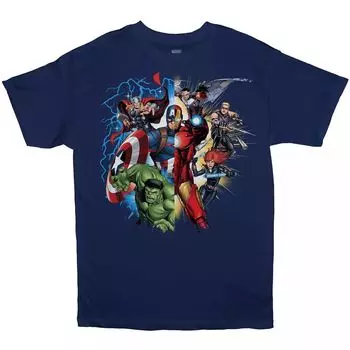 Футболка для мальчиков 8–20 лет и Husky Marvel Avengers Licensed Character