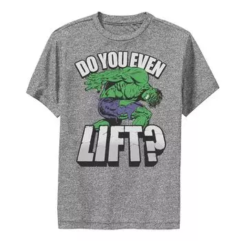 Футболка для мальчиков 8–20 лет «Marvel Hulk Do You Even Lift Workout Performance» Licensed Character