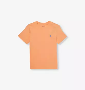Футболка для мальчиков из хлопкового трикотажа с фирменной вышивкой Polo Ralph Lauren, синий