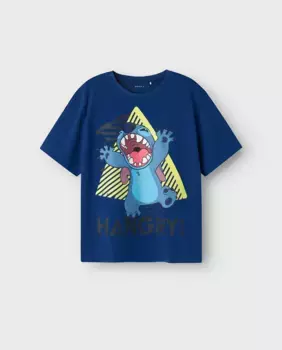 Футболка для мальчиков Лило и Стич name it, пурпурный