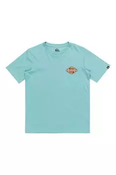 Футболка для мальчиков с изображением дождя Quiksilver, синий