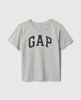 Футболка для мальчиков с короткими рукавами и круглым вырезом Gap, серый