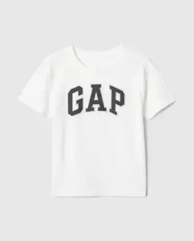 Футболка для мальчиков с короткими рукавами и круглым вырезом Gap, белый