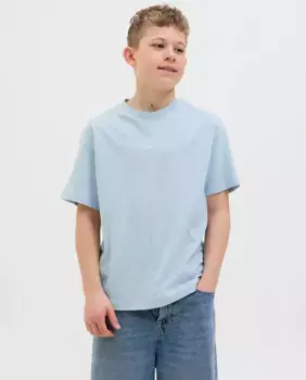 Футболка для мальчиков с короткими рукавами и принтом спереди Jack & Jones, синий