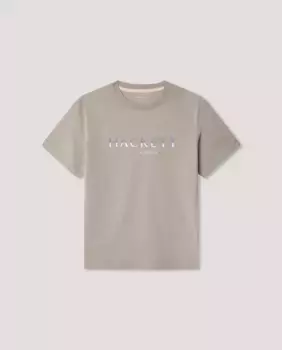 Футболка для мальчиков с логотипом Hackett, бежевый