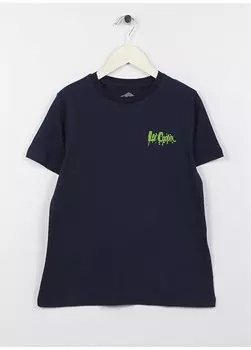 Футболка для мальчиков с принтом цвета индиго 232 LCB 242004 ARES INDIGO Lee Cooper, индиго