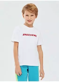 Футболка для мальчиков SK241017-100-Graphic Tee B Shrt Slv Skechers