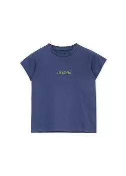 Футболка для мальчиков темно-синего цвета с принтом 242 LCB 242007 MINISO DARK BLUE Lee Cooper, темно-синий