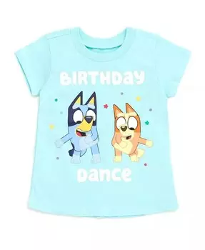 Футболка для маленьких девочек «Бинго», День Святого Валентина, 4 июля, Хэллоуин, Рождество, день рождения Bluey, синий