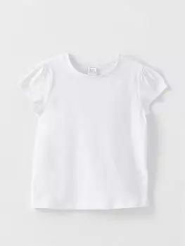 Футболка для маленьких девочек с круглым вырезом и короткими рукавами LCW baby