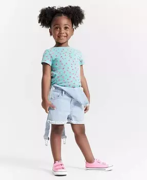 Футболка для маленьких девочек с рисунком ромашки Epic Threads, синий