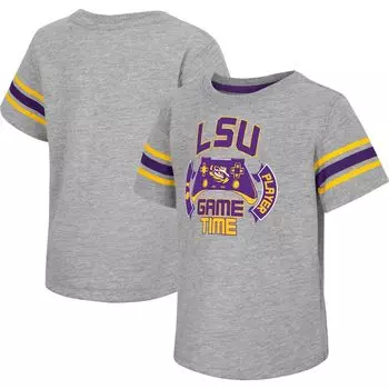 Футболка для малышей Colosseum Heather Grey LSU Tigers Gamer Colosseum