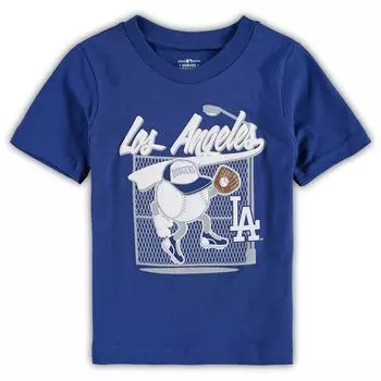 Футболка для малышей Royal Los Angeles Dodgers On the Fence Outerstuff
