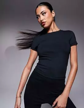 Футболка для малышей с короткими рукавами черного цвета ASOS 4505