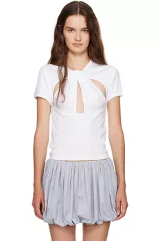 Футболка для малышей с вырезом Coperni, белый