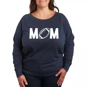 Футболка для мам размера Missy Plus Size с длинным рукавом Licensed Character, цвет Heather Indigo