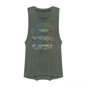 Футболка для мышц «Поговори со мной, когда твои чакры выровнены» для юниоров