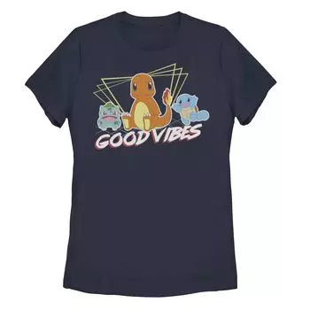 Футболка для начинающих с рисунком покемонов "Good Vibes" для юниоров Licensed Character