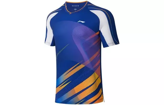 Футболка для настольного тенниса, мужская, Mondrian Blue Lining, синий